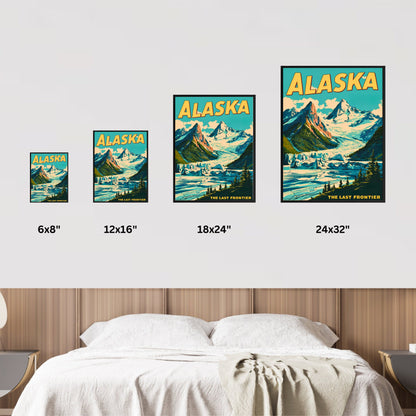 Alaska Vintage Travel Poster - The Last Frontier