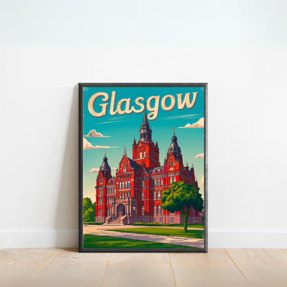 Glasgow Vintage Travel Poster