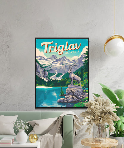 Triglav Vintage Travel Poster - Majestic Summit