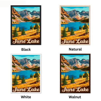 June Lake Vintage Travel Poster - Quiet Getaway