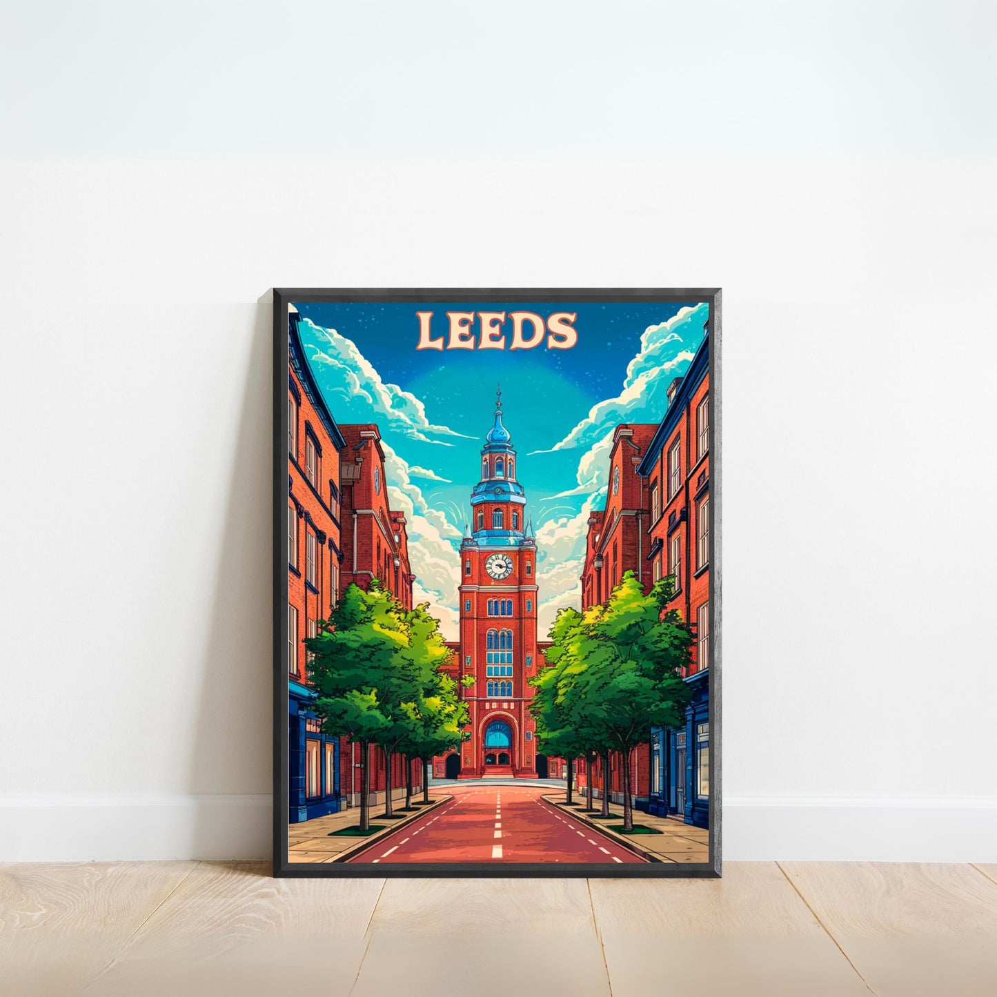 Leeds Vintage Travel Poster