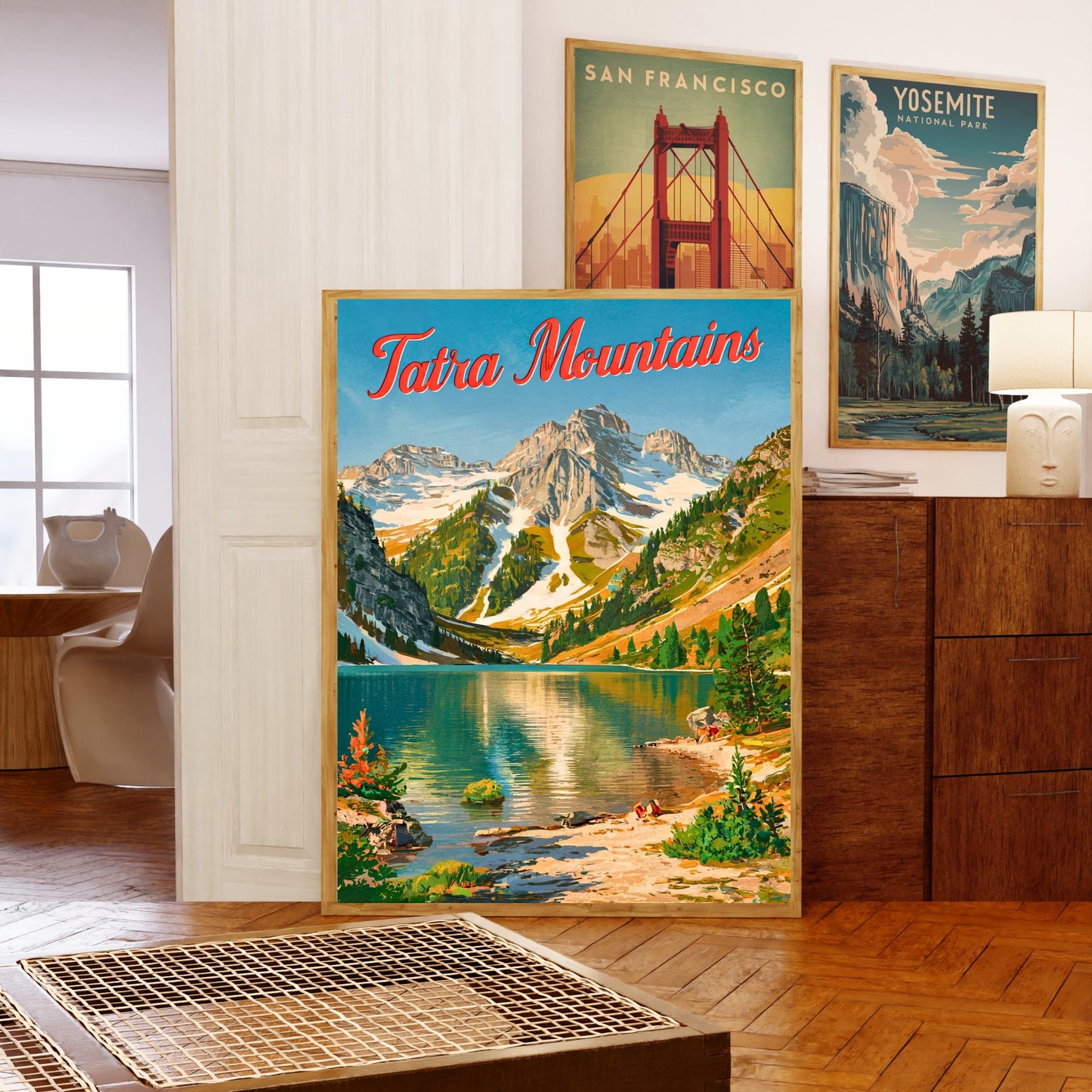 Tatra Mountains Vintage Travel Poster