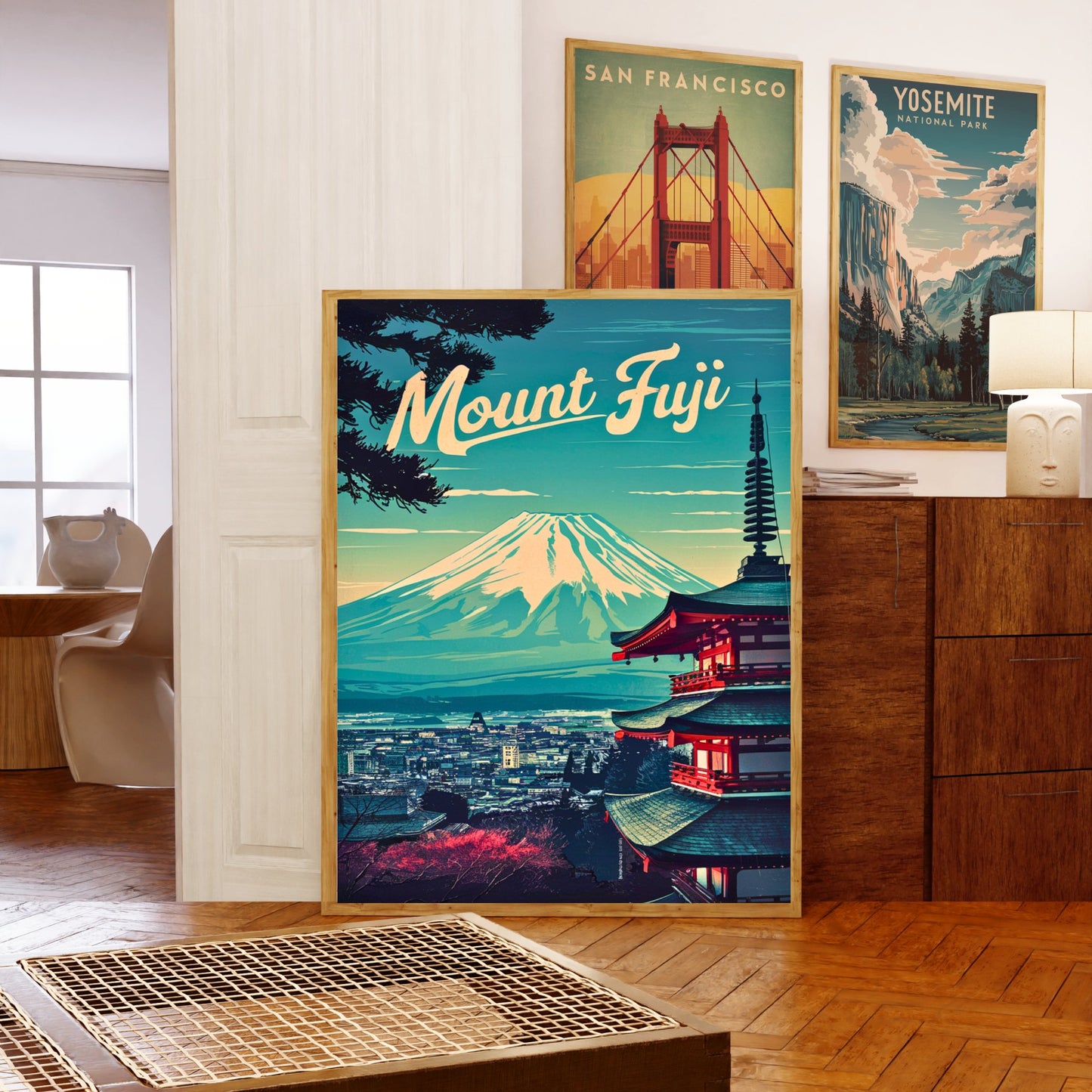 Mount Fuji Vintage Travel Poster - Nostalgic Peaks