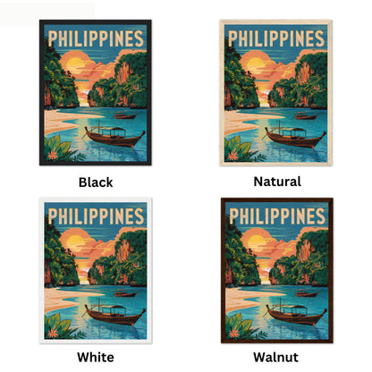 Philippines Vintage Travel Poster - Timeless Tropical Paradise