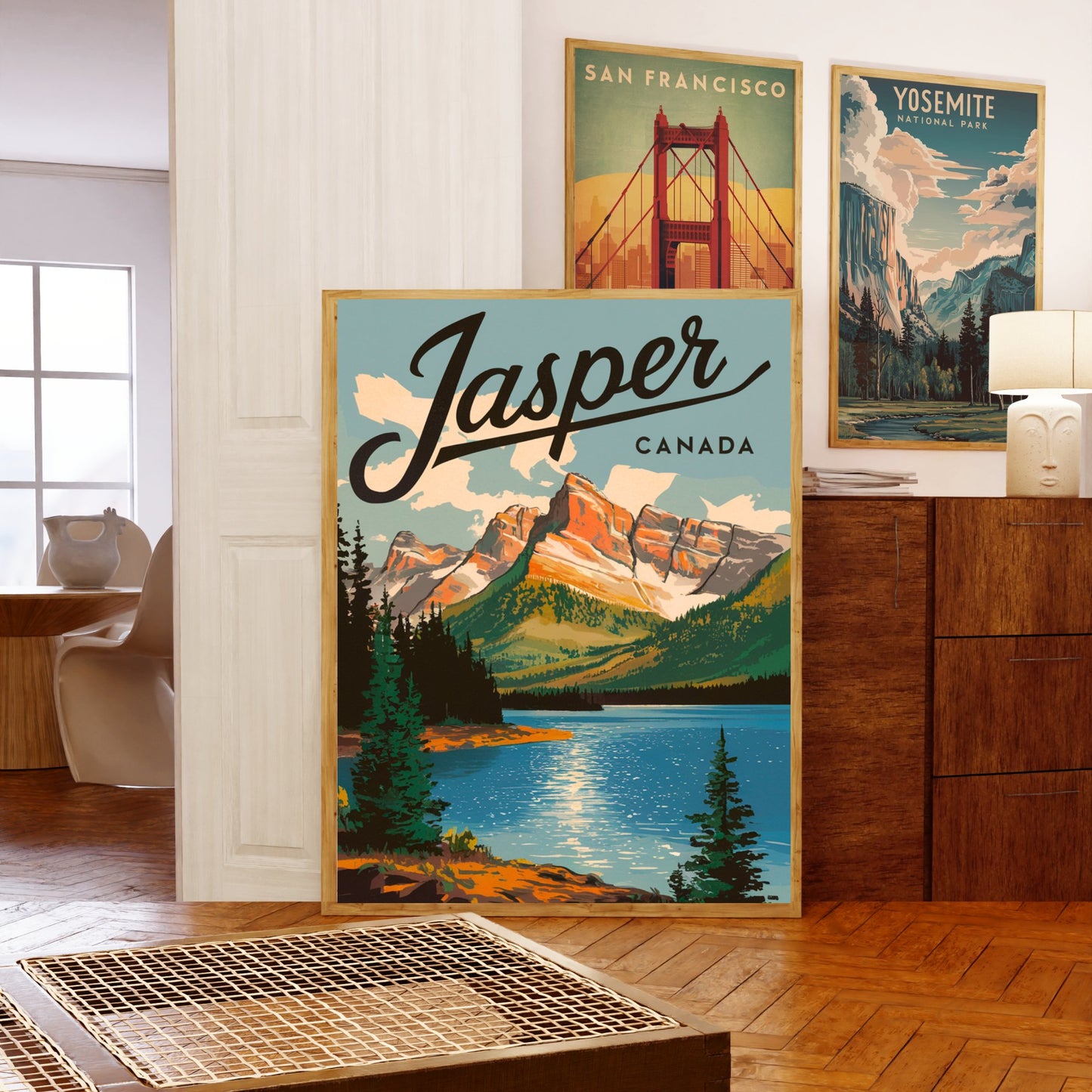 Jasper Vintage Travel Poster - Mountain Paradise