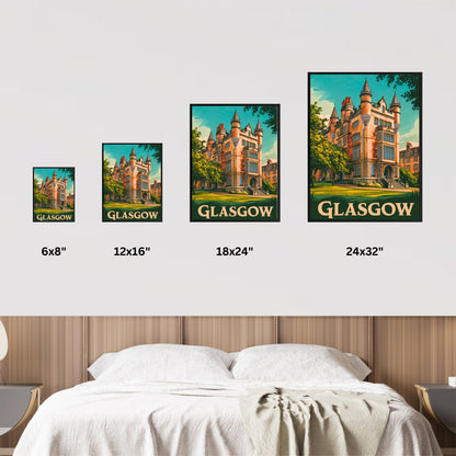 Glasgow Vintage Travel Poster - Art Scene