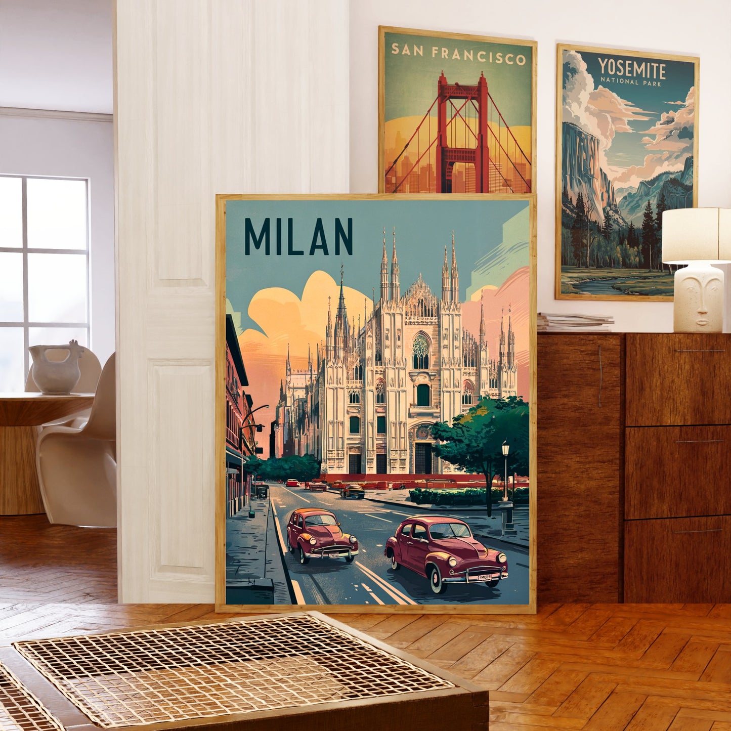 Milan Vintage Travel Poster