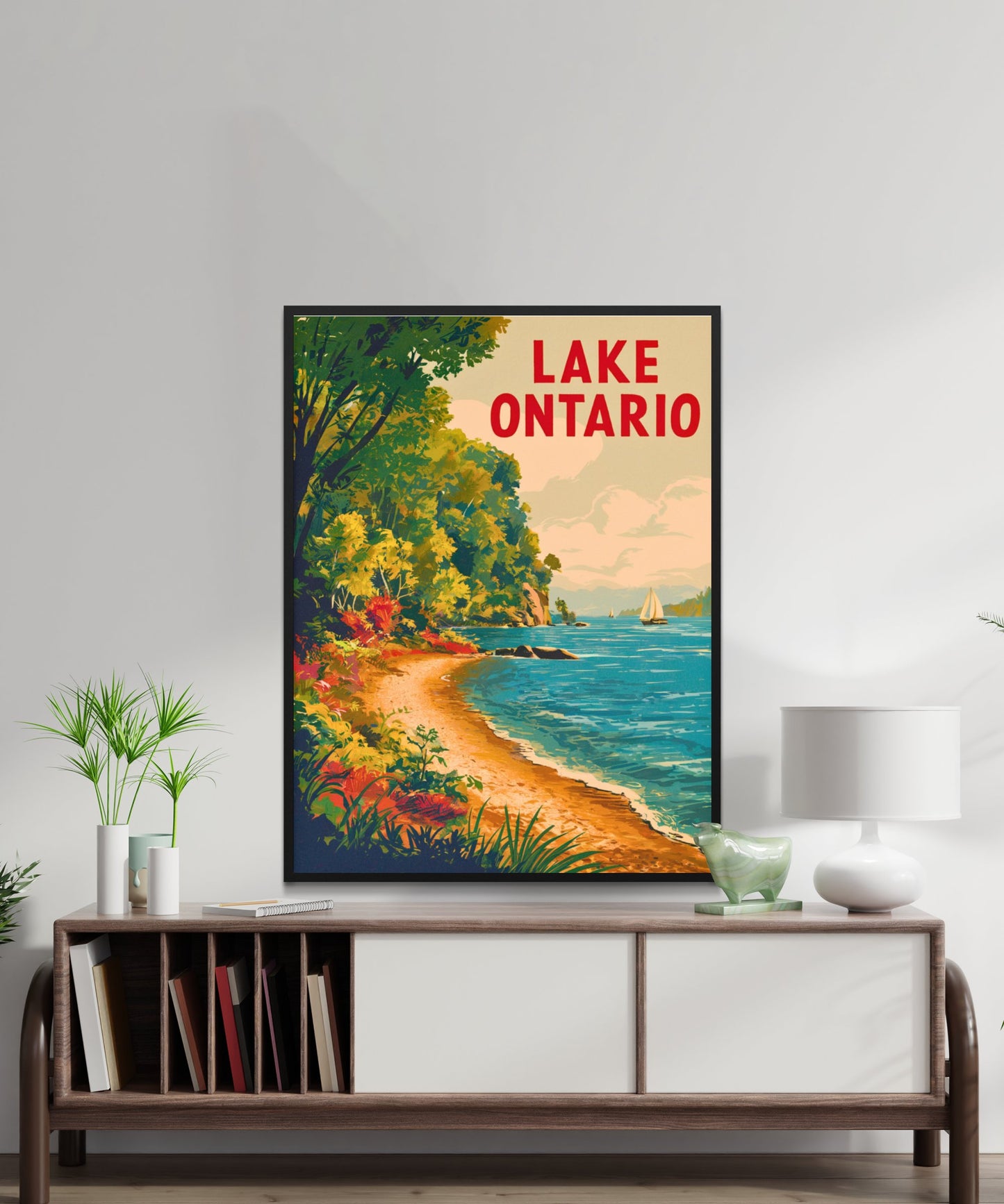 Lake Ontario Vintage Travel Poster