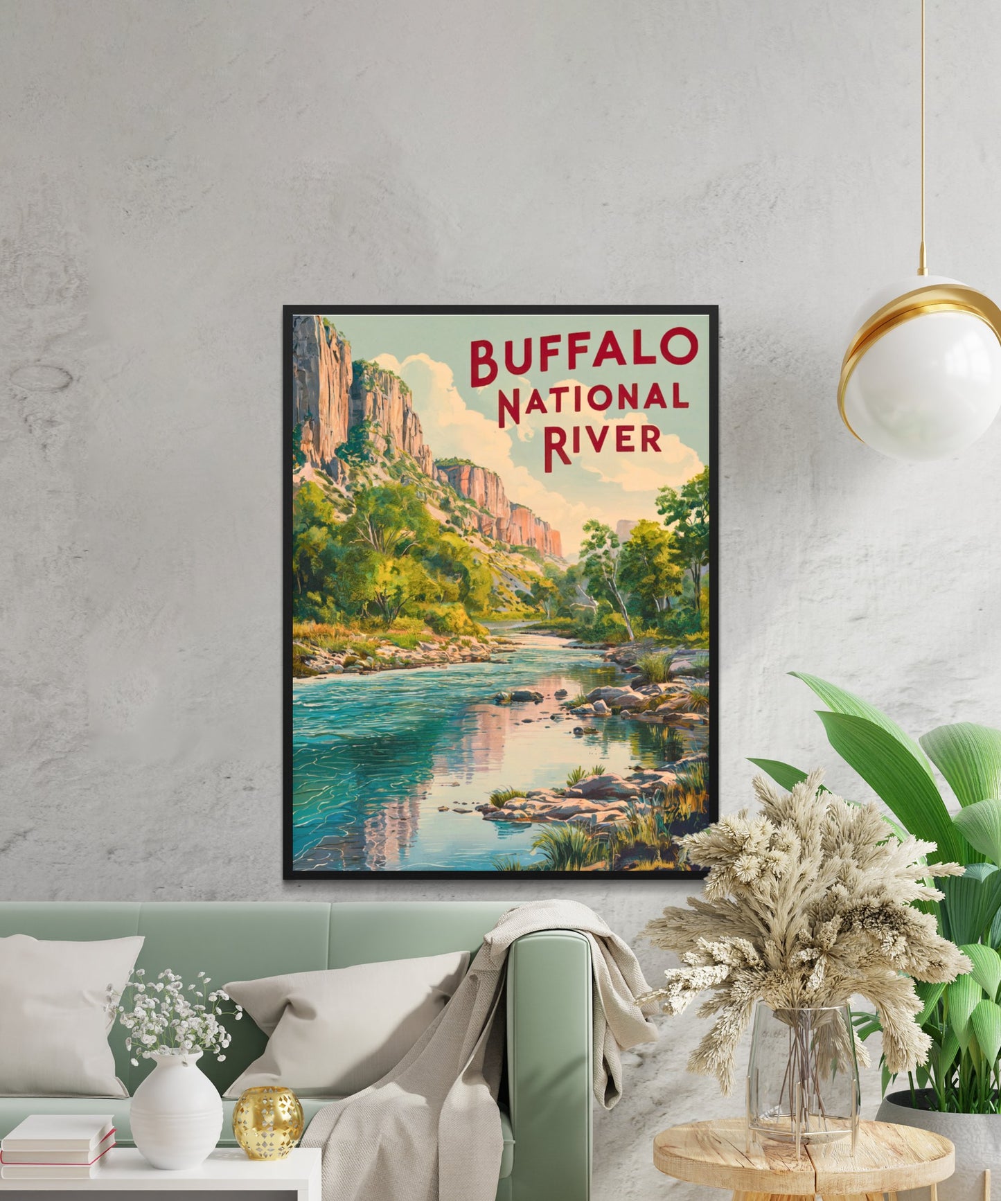 Buffalo River Vintage Travel Poster - National River