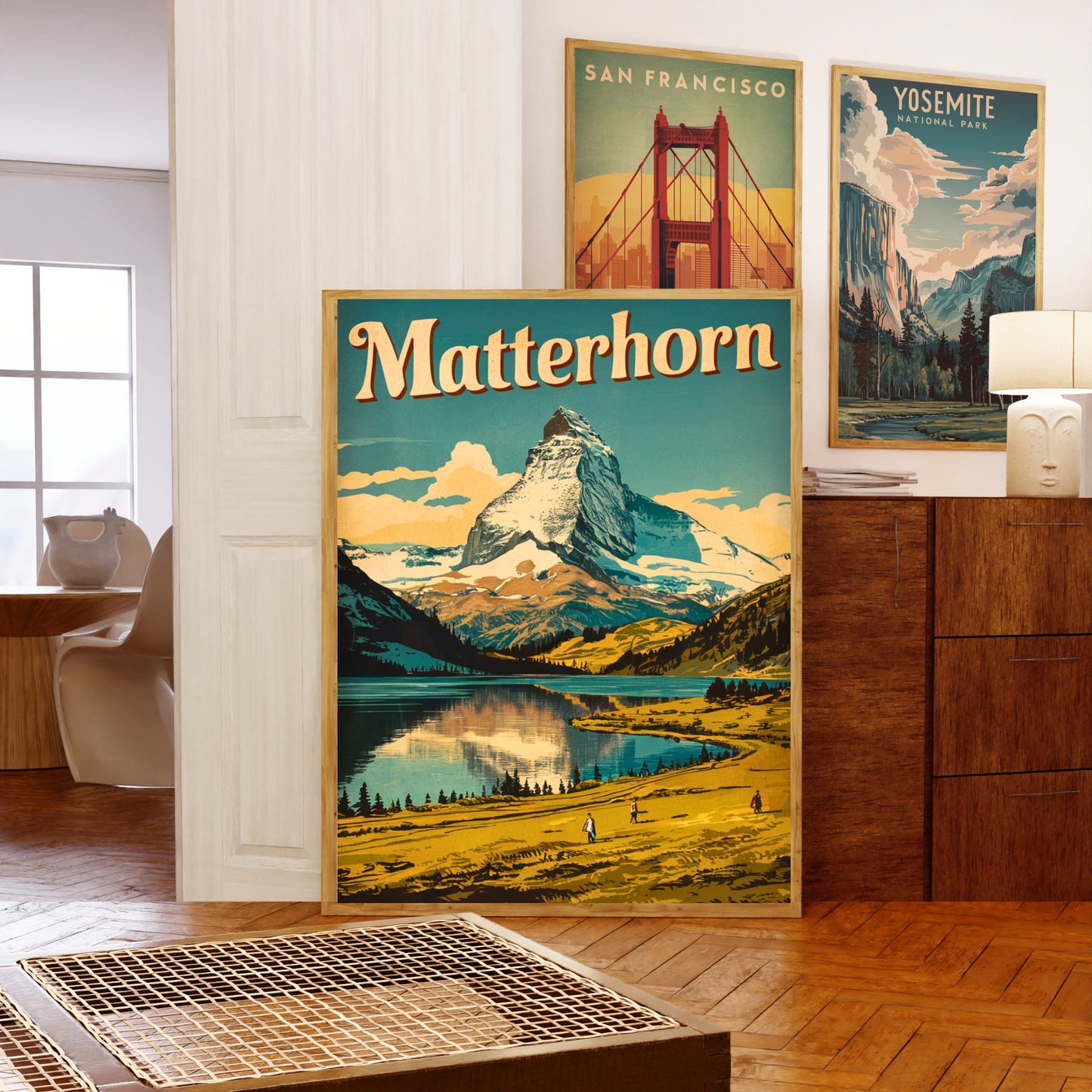 Matterhorn Vintage Travel Poster - Alpine Majesty