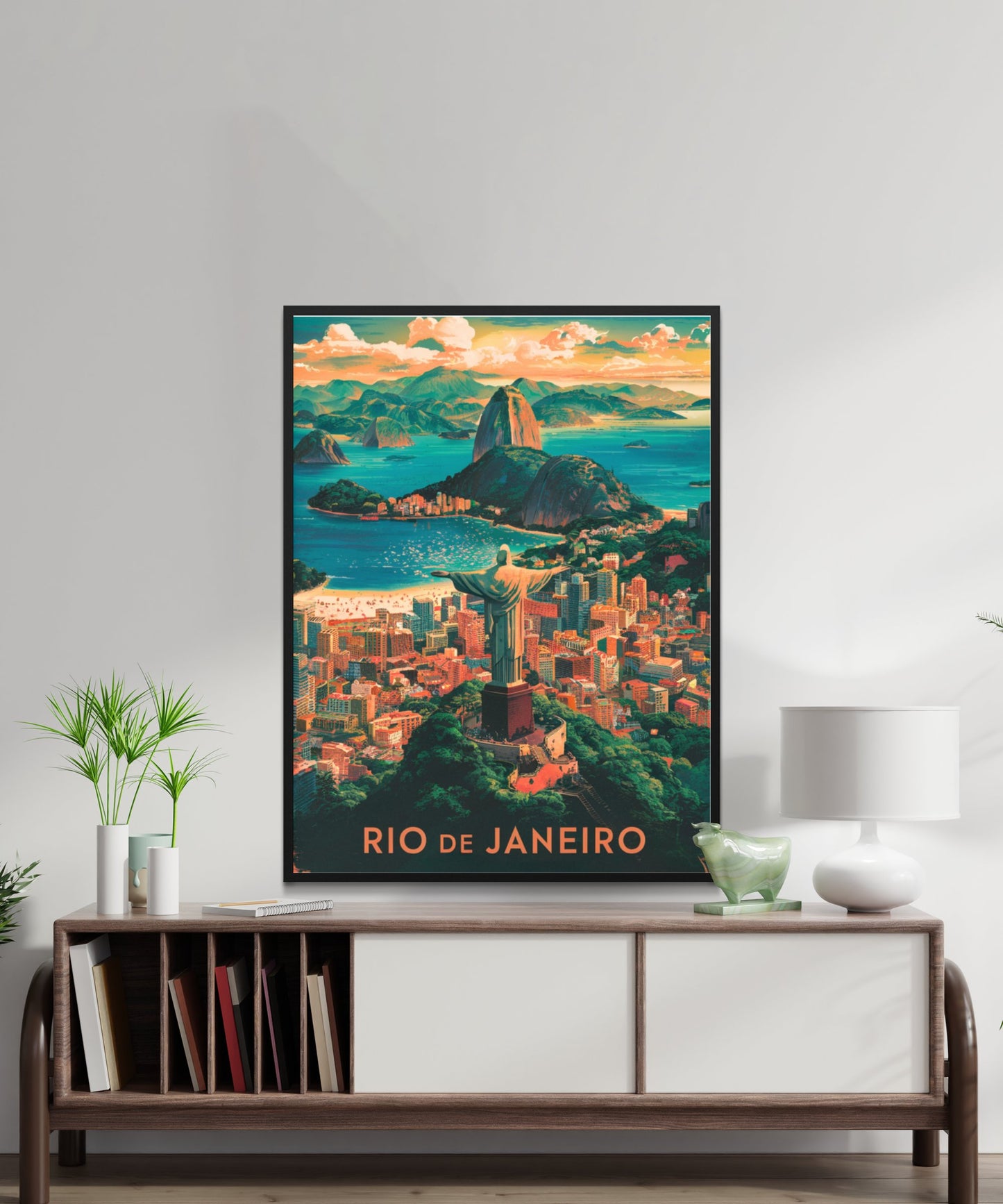 Rio De Janeiro Vintage Travel Poster