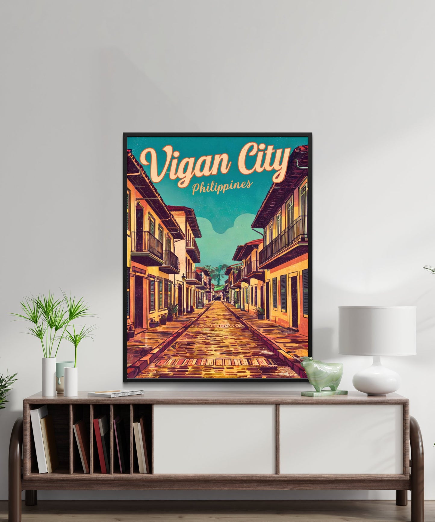 Vigan Vintage Travel Poster