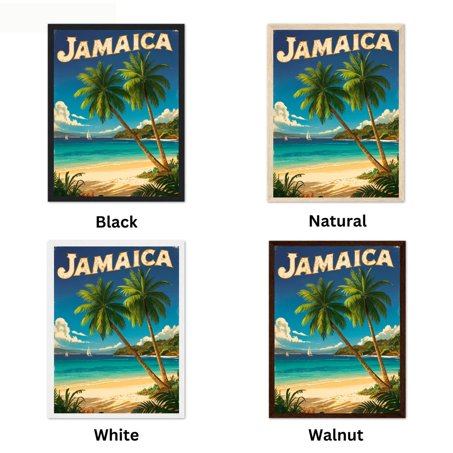 Jamaica Vintage Travel Poster