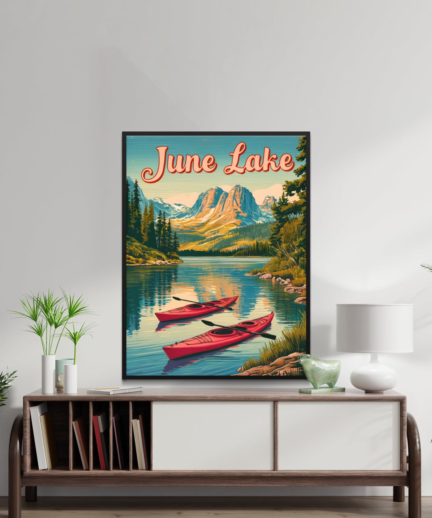 June Lake Vintage Travel Poster