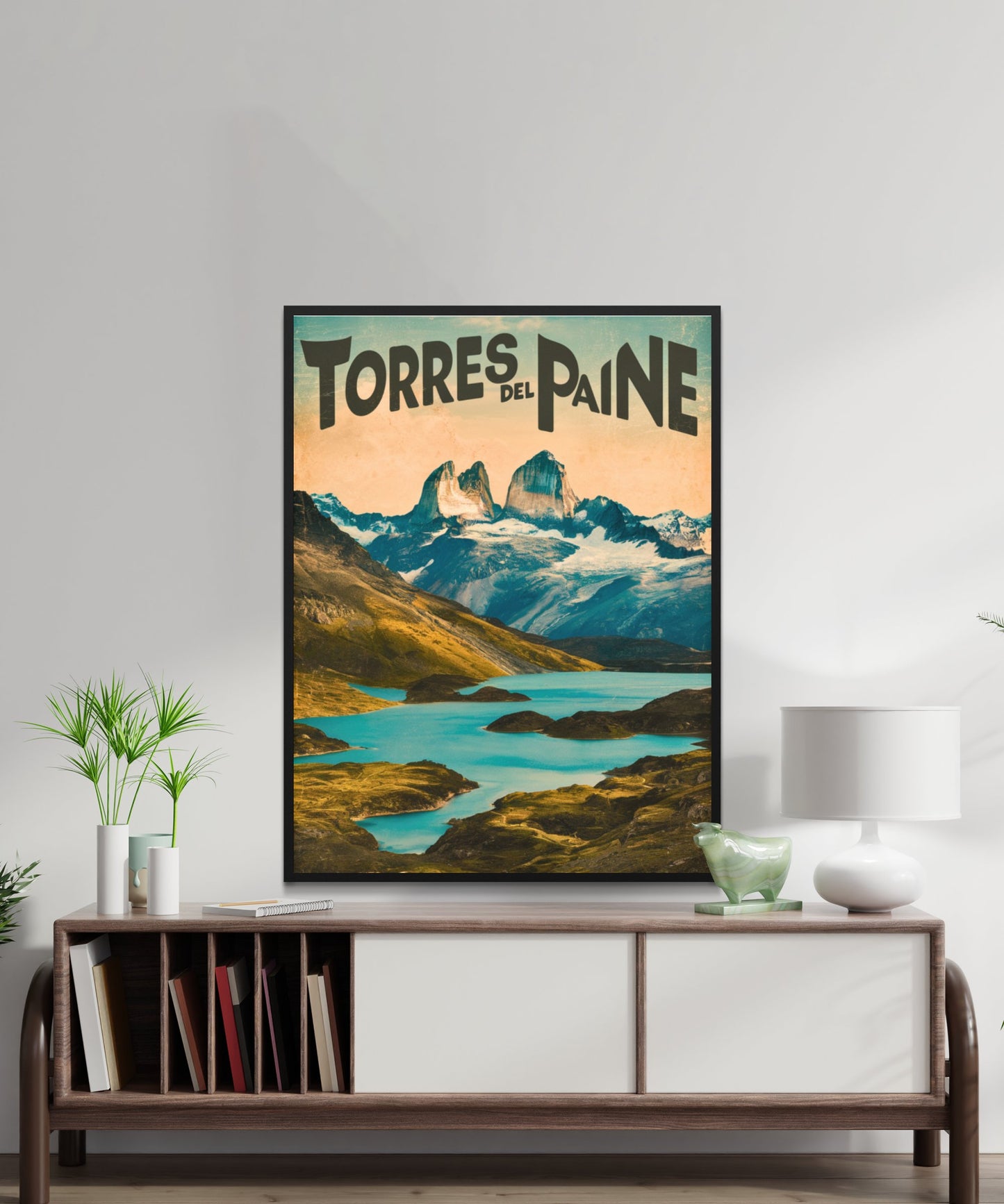 Torres del Paine Vintage Travel Poster - Wilderness Splendor