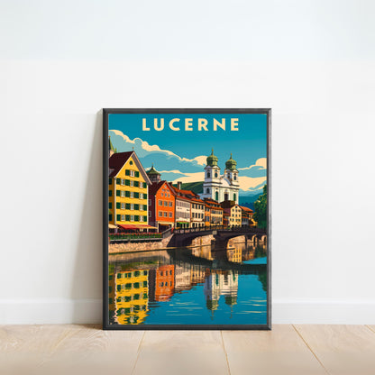 Lucerne Vintage Travel Poster