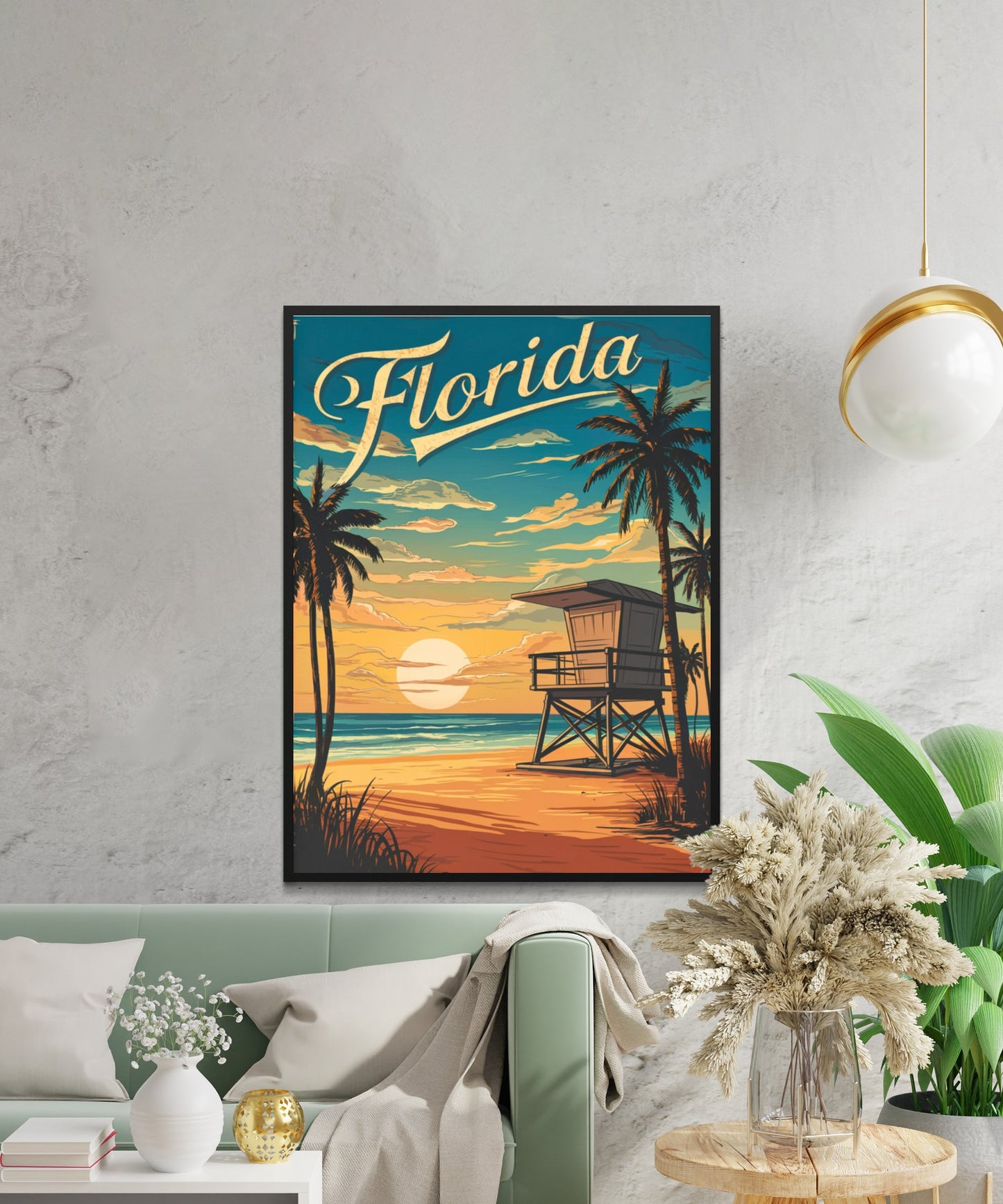 Florida Vintage Travel Poster - Tropical Florida Escapes