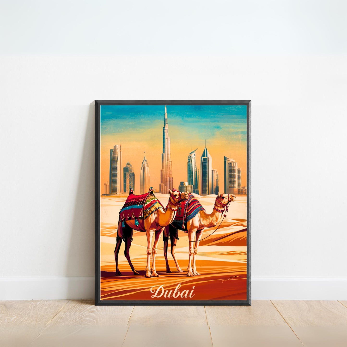 Dubai Vintage Travel Poster