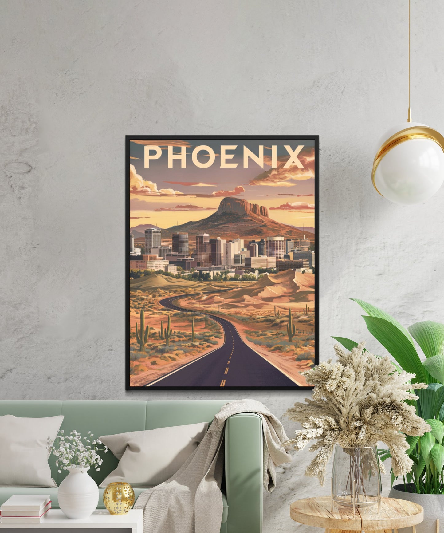 Phoenix Vintage Travel Poster