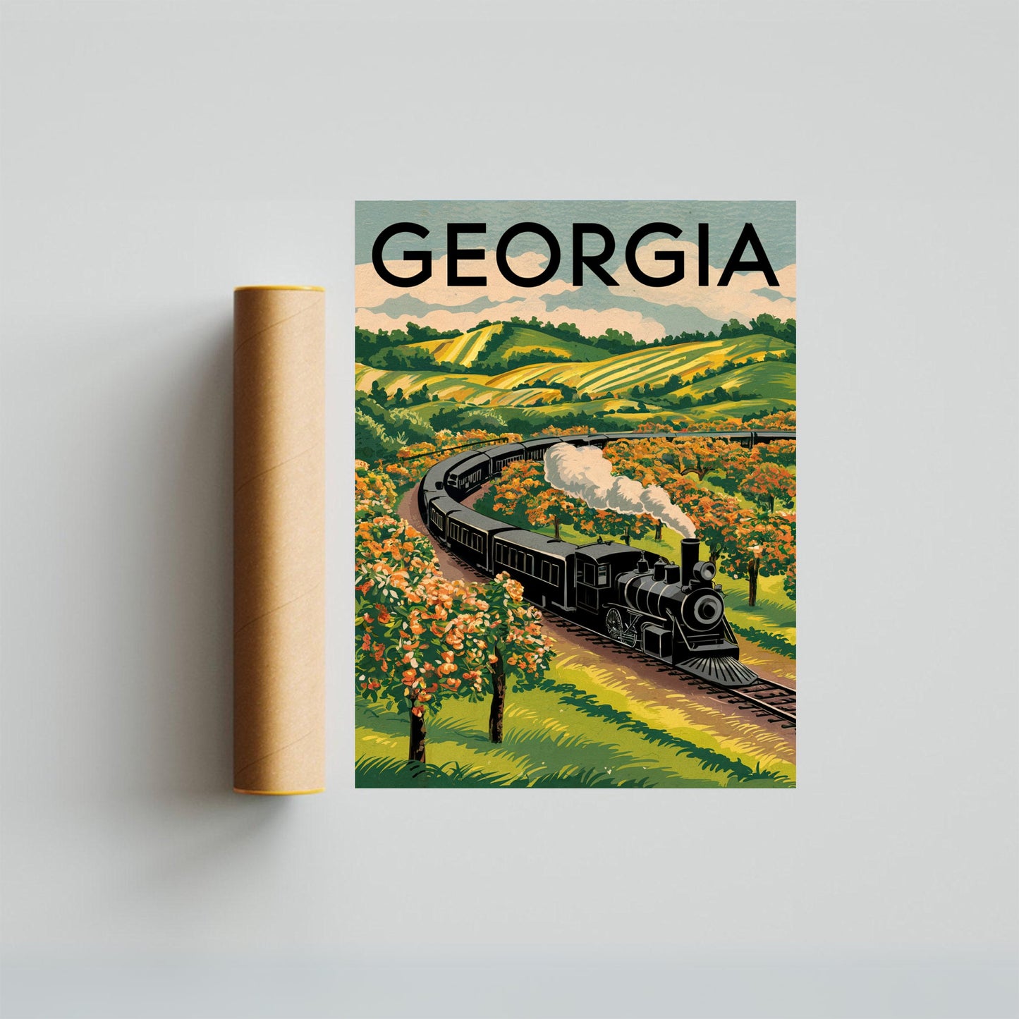 Georgia Vintage Travel Poster