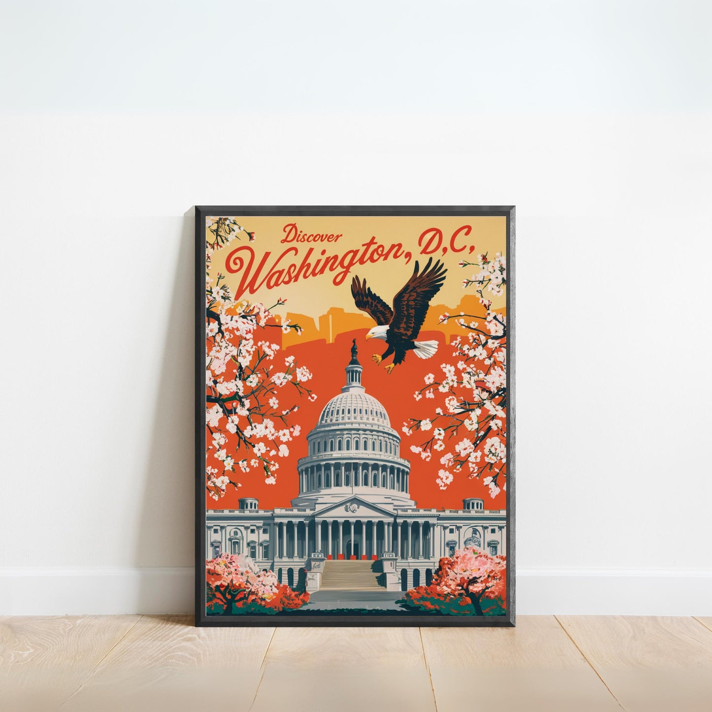 Washington D.C. Vintage Travel Poster - Timeless Capital Splendor