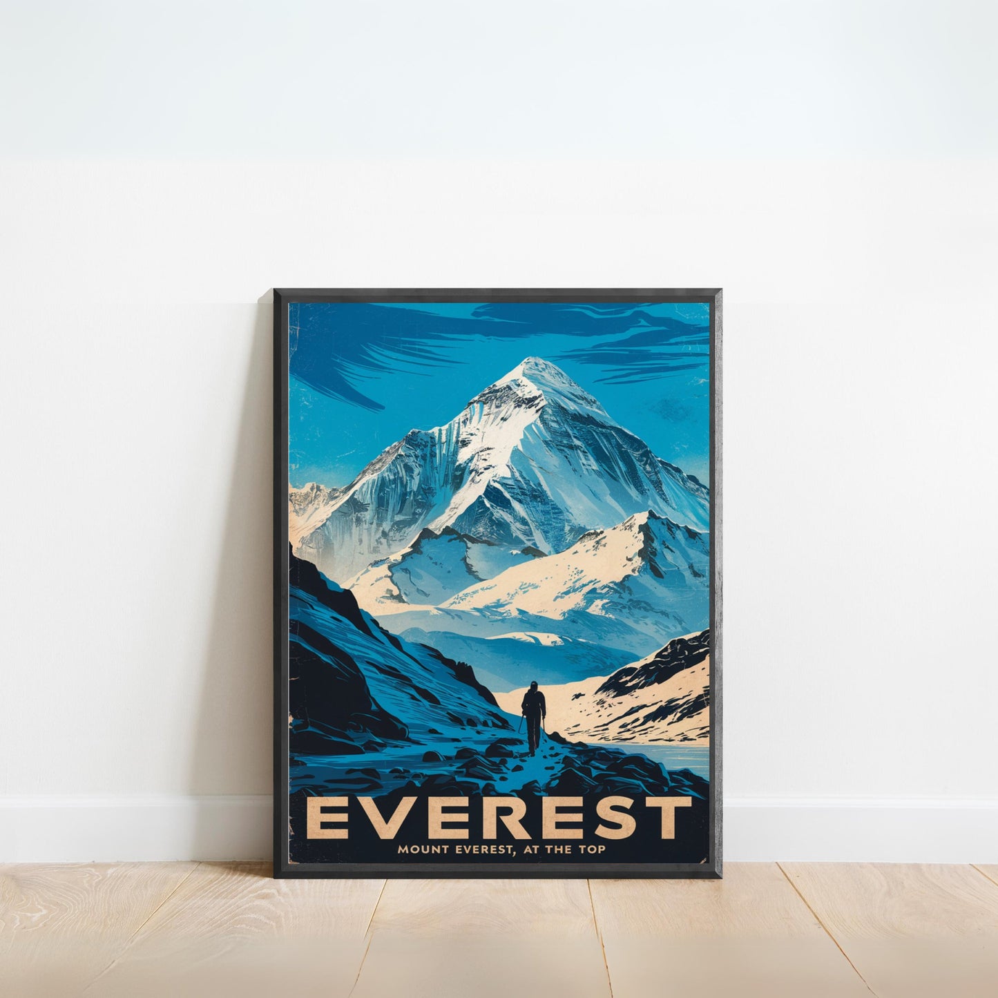 Mount Everest Vintage Travel Poster- Peak of Legends