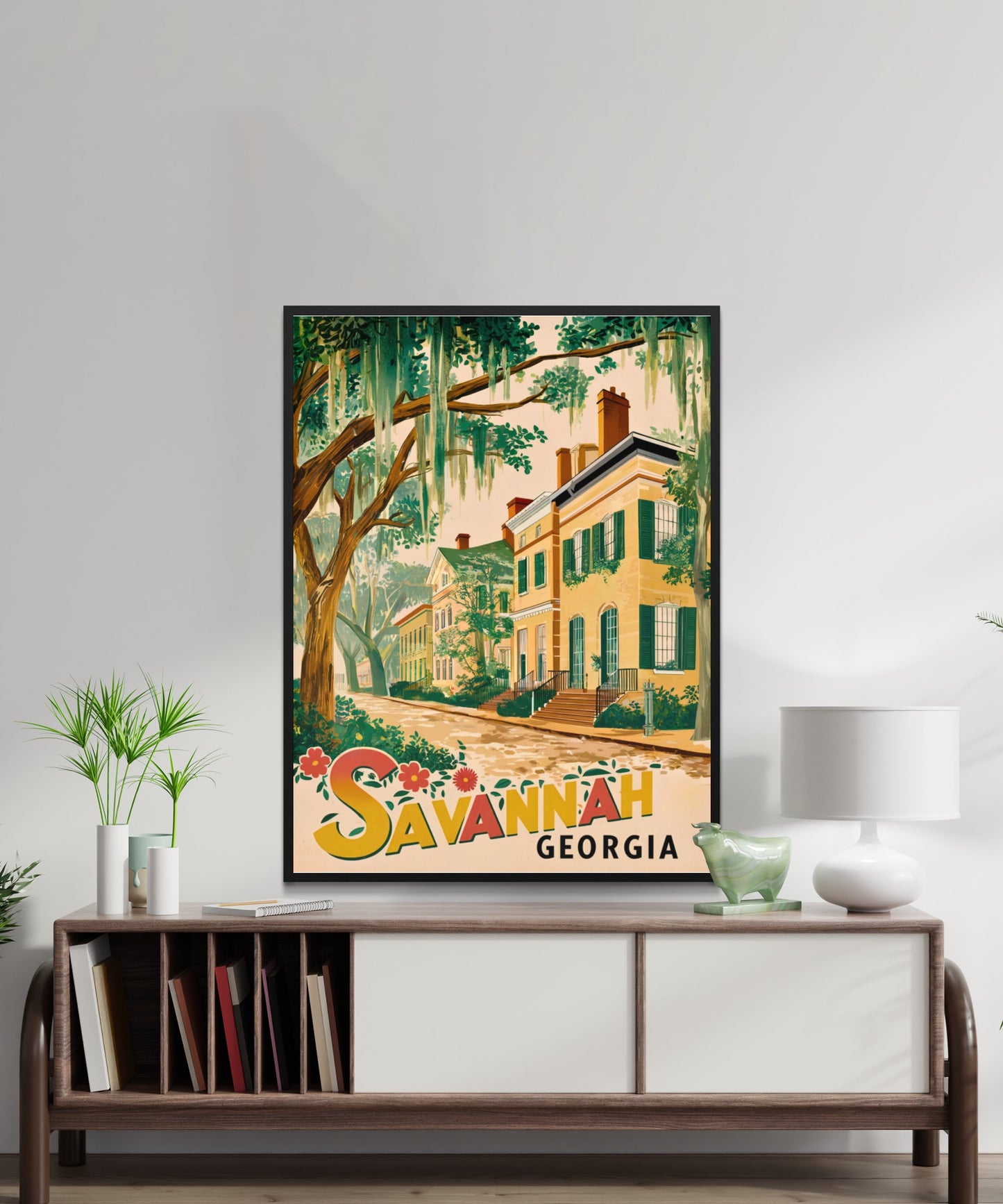 Savannah Vintage Travel Poster