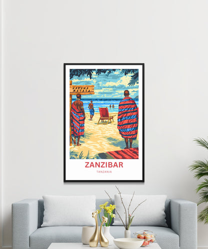 Zanzibar Travel Print