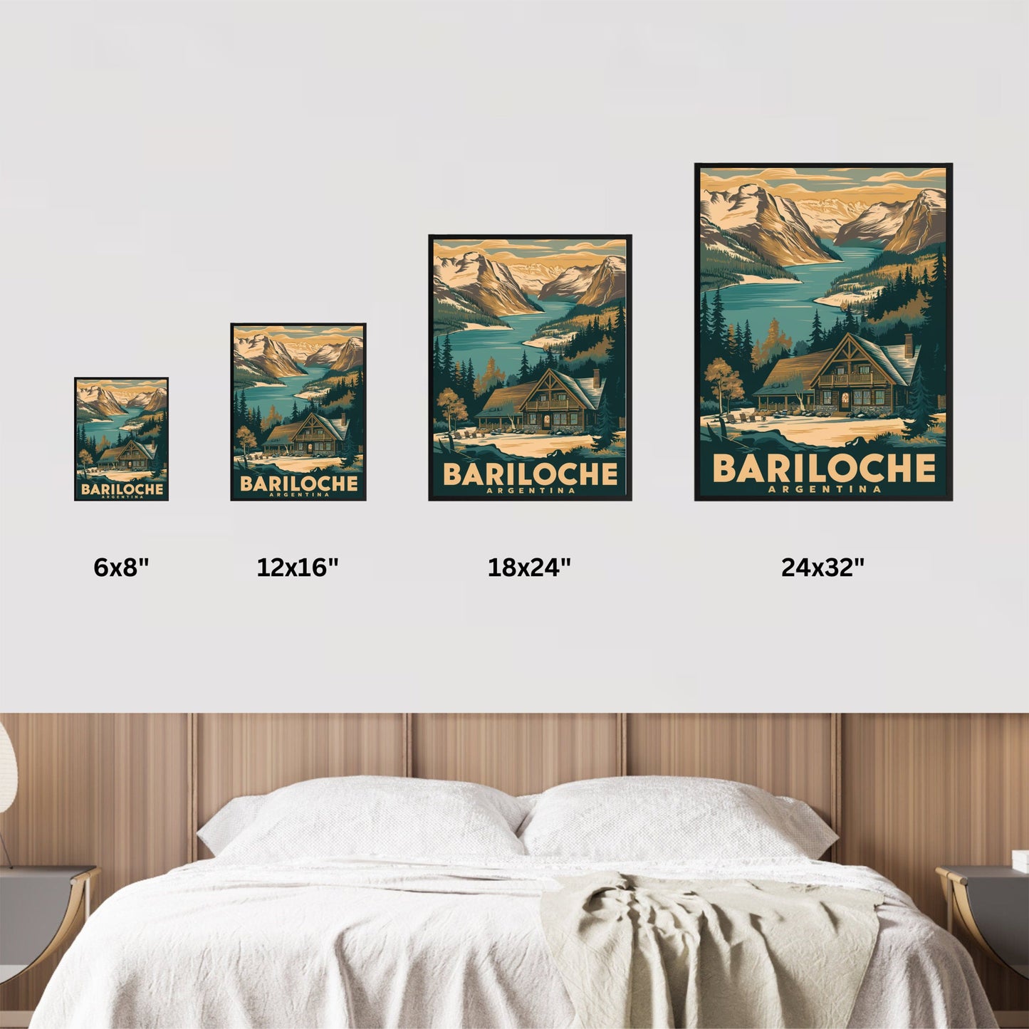 Bariloche Vintage Travel Poster - Lakeside Charm