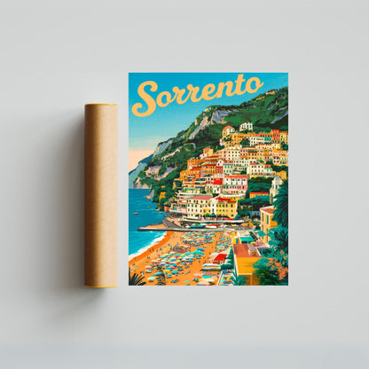 Sorrento  Vintage Travel Poster