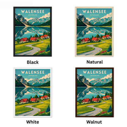 Walensee Vintage Travel Poster