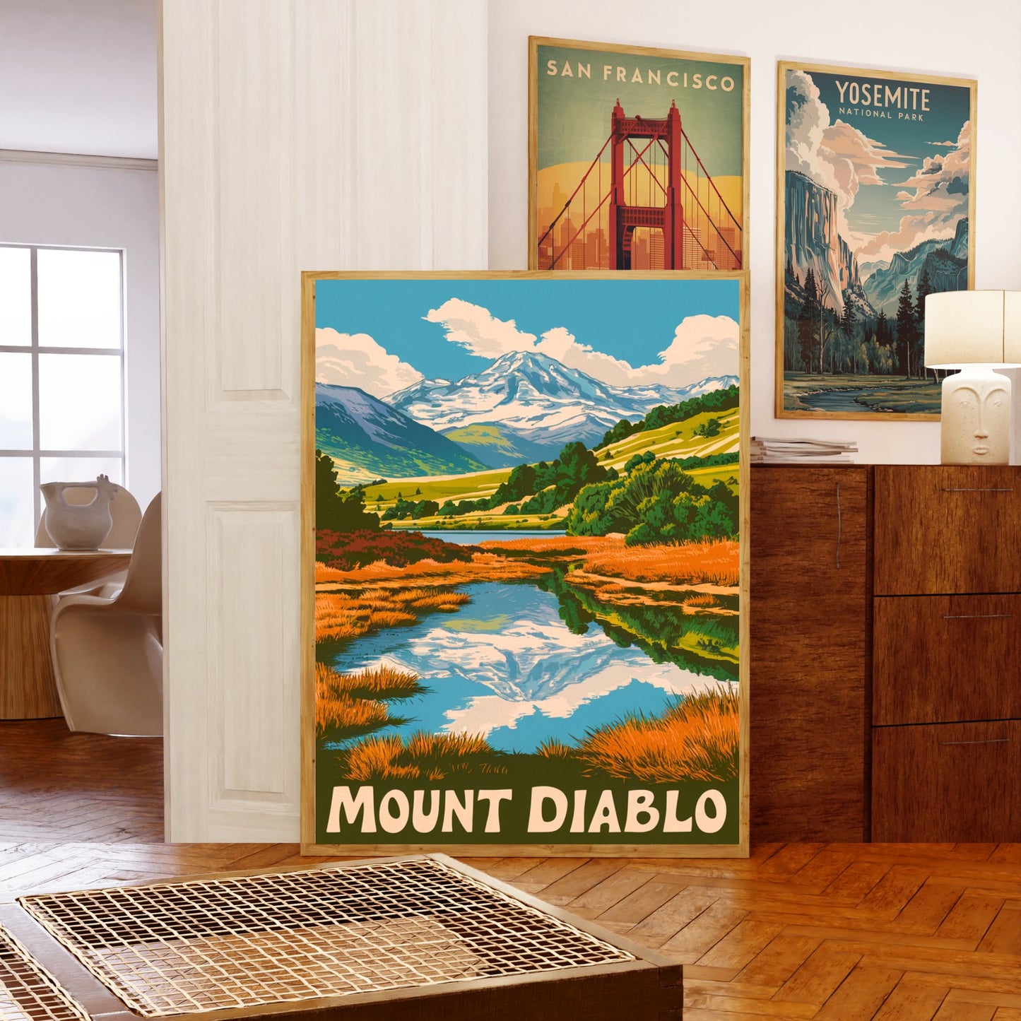 Mount Diablo Vintage Travel Poster