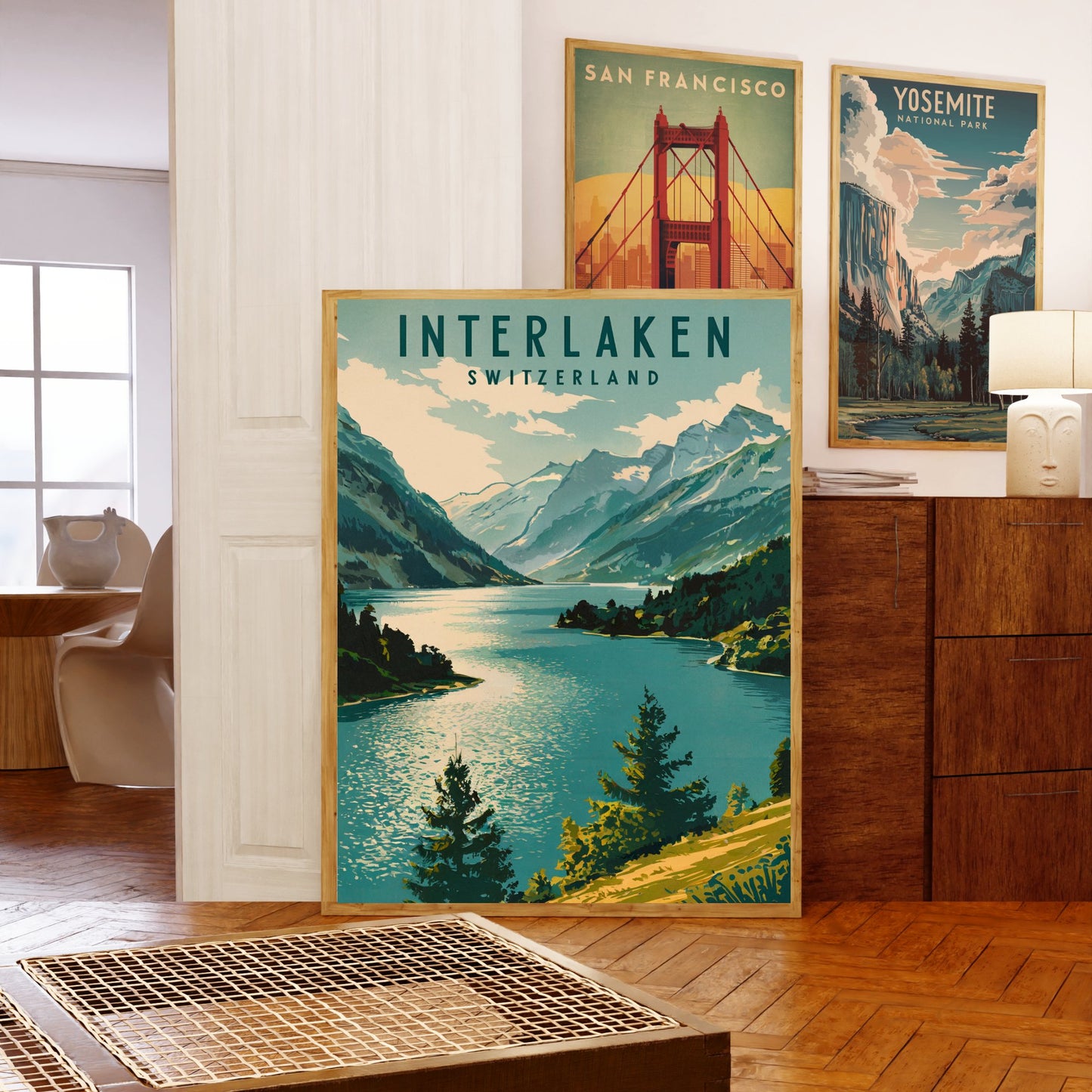 Interlaken Vintage Travel - Timeless Swiss Splendor