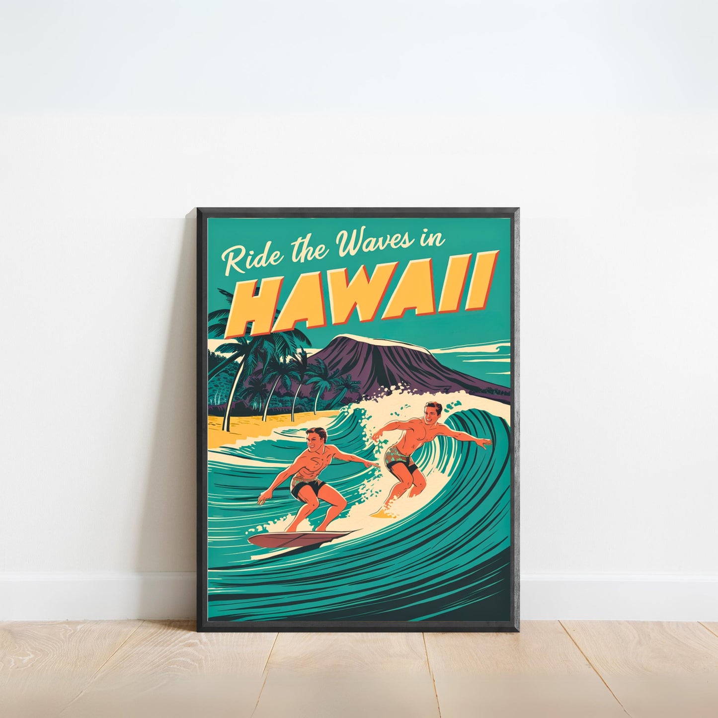 Hawaii Vintage Travel Poster - Island Paradise