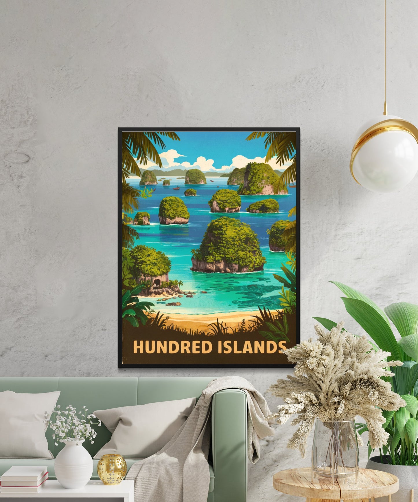 Hundred Islands Vintage Travel Poster - Maritime Views