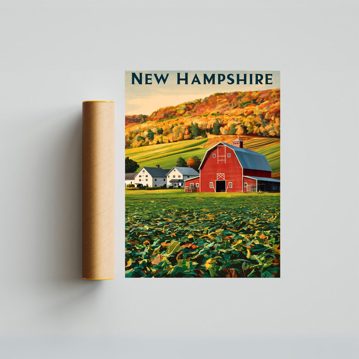 New Hampshire Vintage Travel Poster - Timeless New England Charm