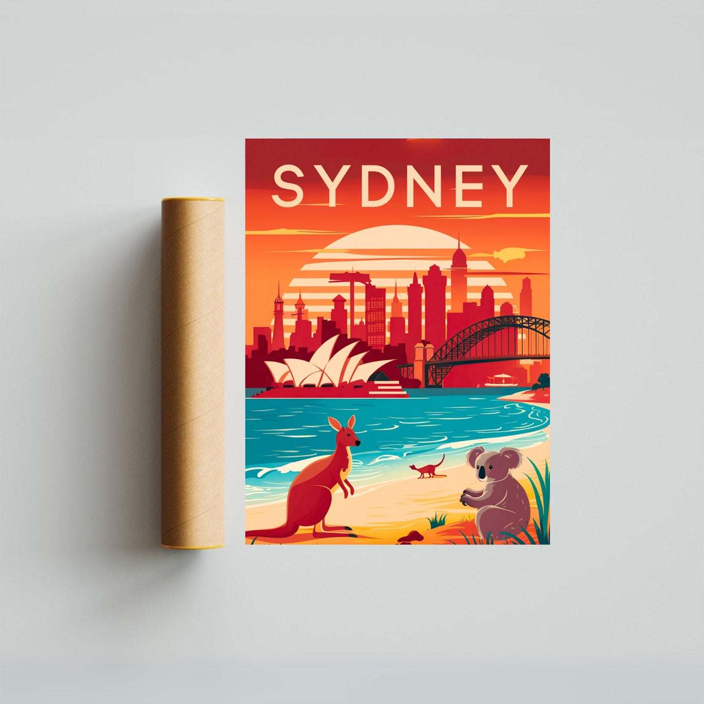 Sydney Vintage Travel Poster