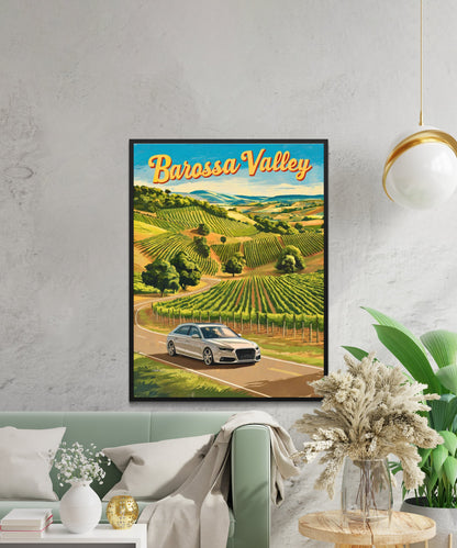 Barossa Valley Vintage Travel Poster