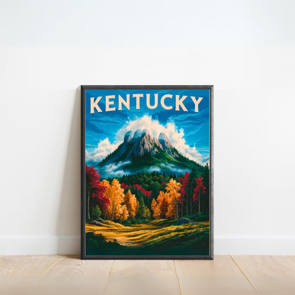 Kentucky Vintage Travel Poster