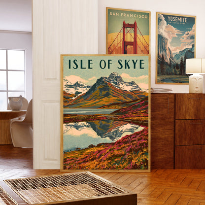 Isle of Skye Vintage Travel Poster