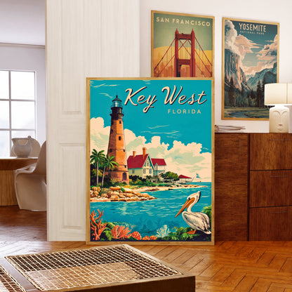 Key West Vintage Travel Poster