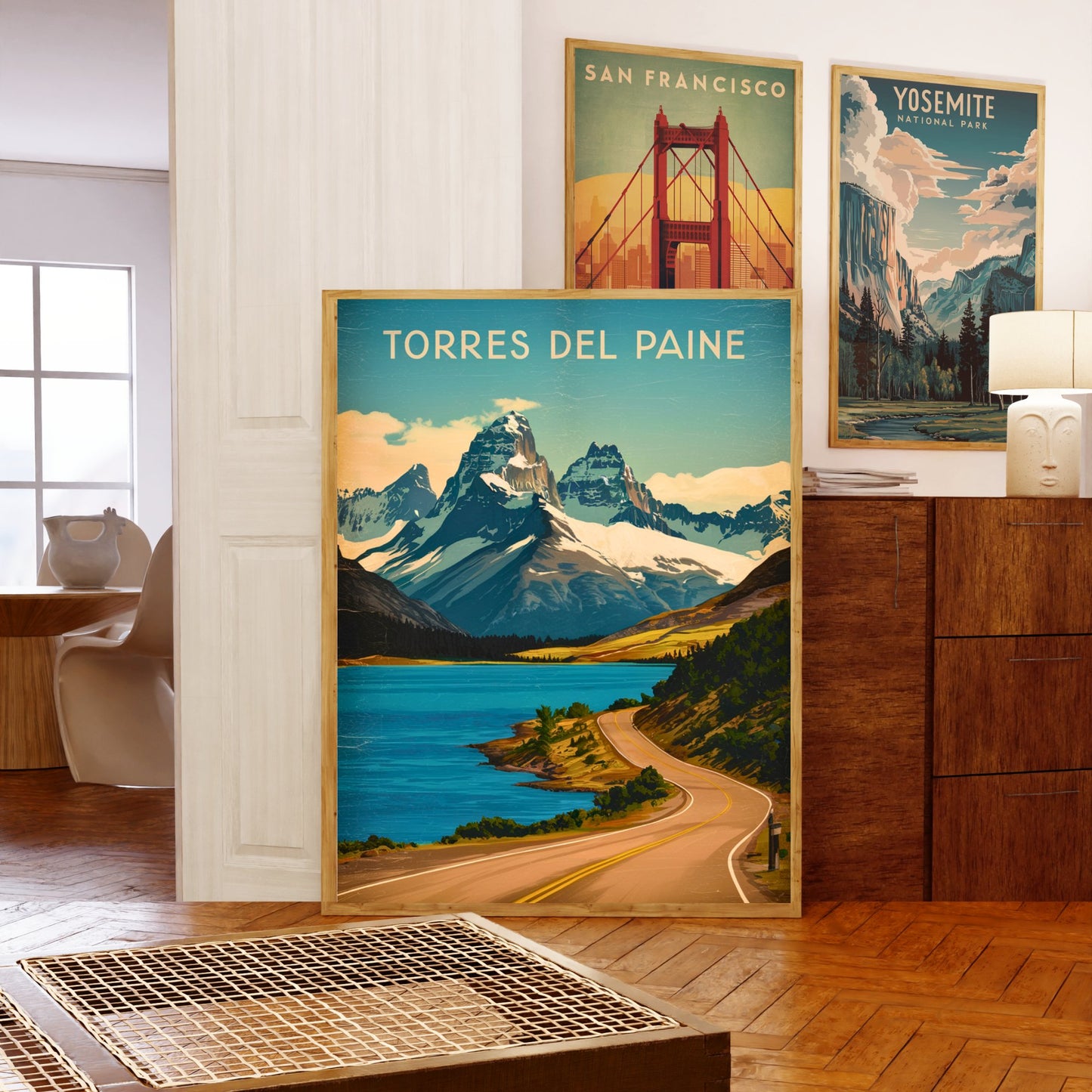 Torres del Paine Vintage Travel Poster - Nature's Majesty