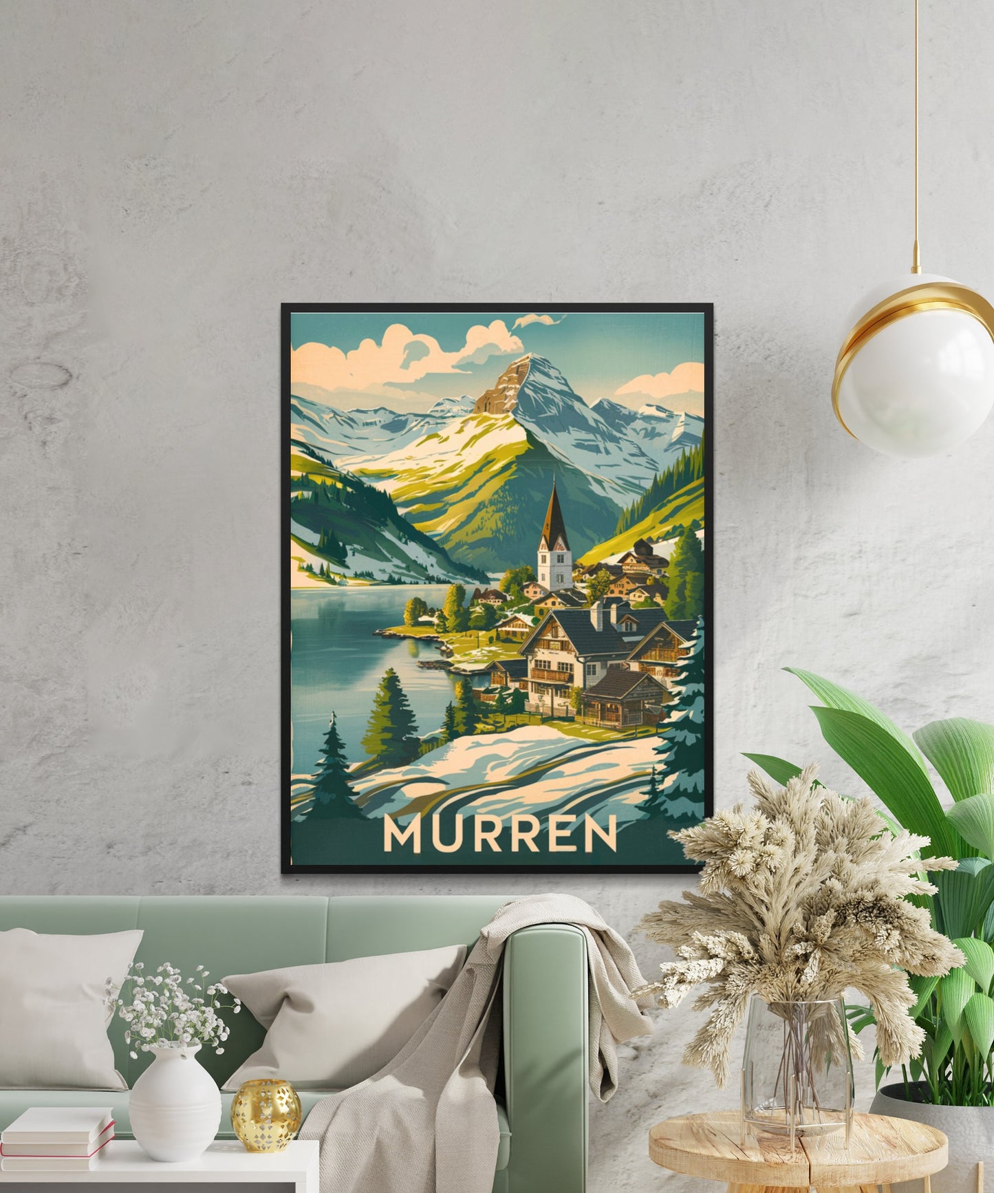 Murren Vintage Travel Poster