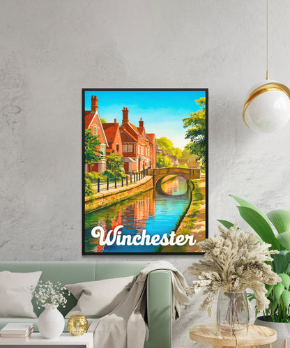 Winchester  Vintage Travel Poster