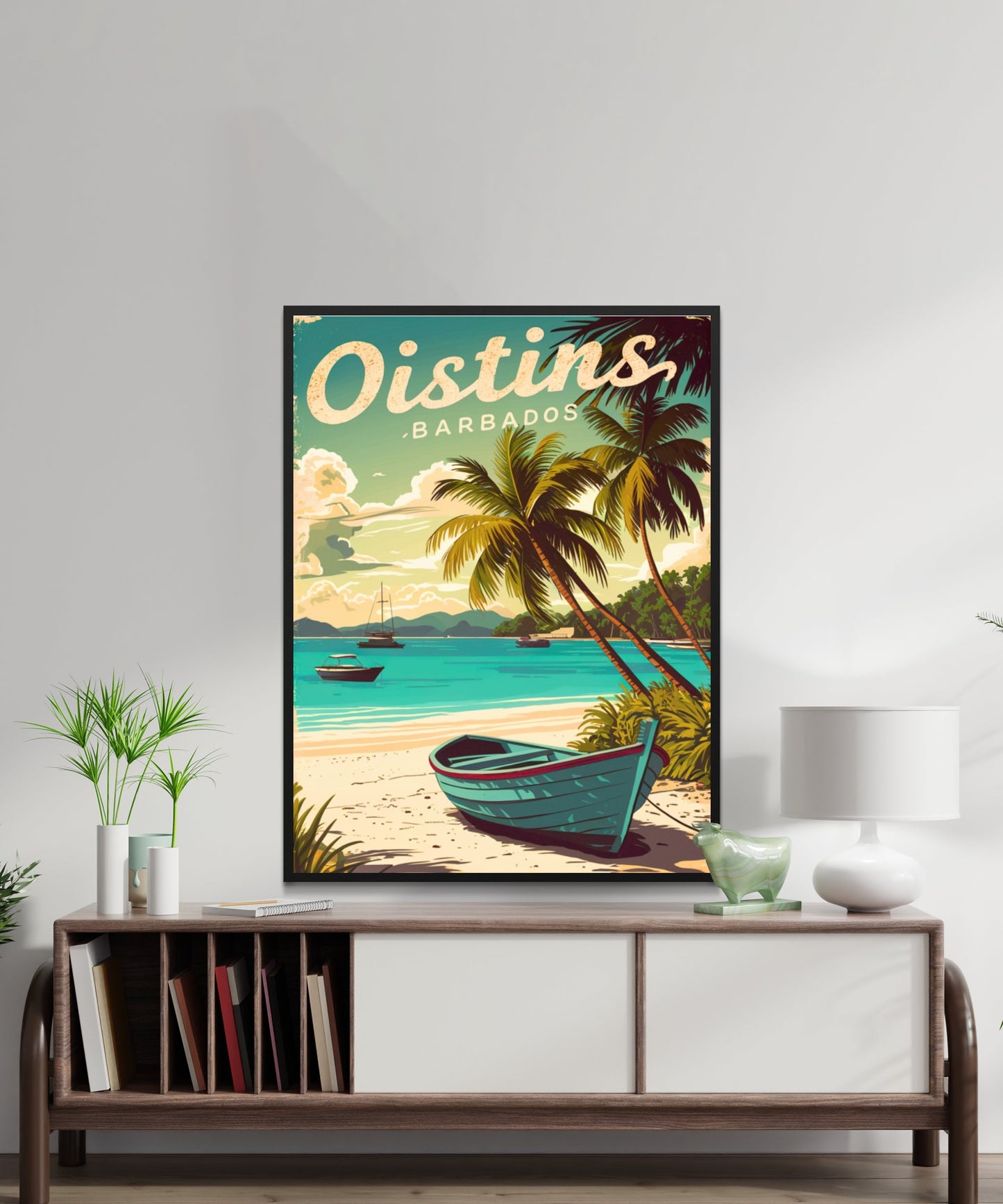 Oinstins Vintage Travel Poster