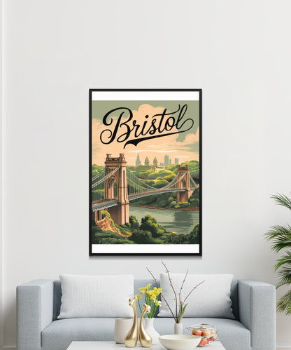 Bristol Vintage Travel Poster - Vibrant Arts