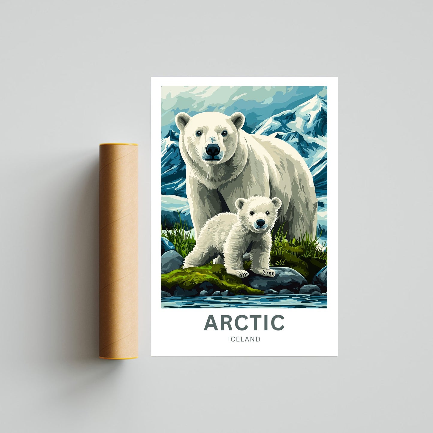 Arctic Travel Poster - Icy Landscape