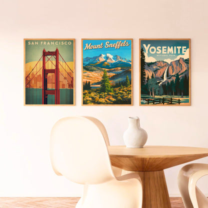 Mount Sneffels Vintage Travel Poster - Scenic Vista