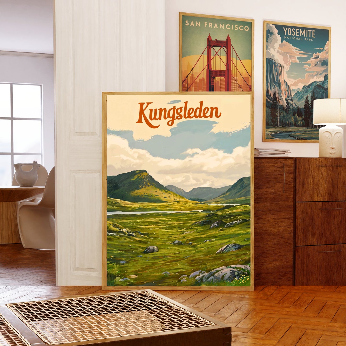 Kungsleden Vintage Travel Poster