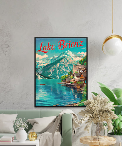 Lake Brienz Vintage Travel Poster